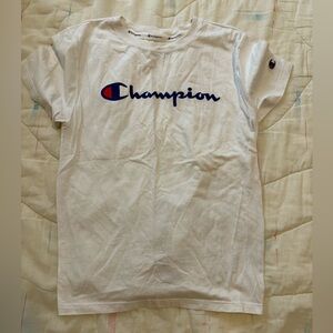 CHAMPION White T-Shirt, Size XS/S